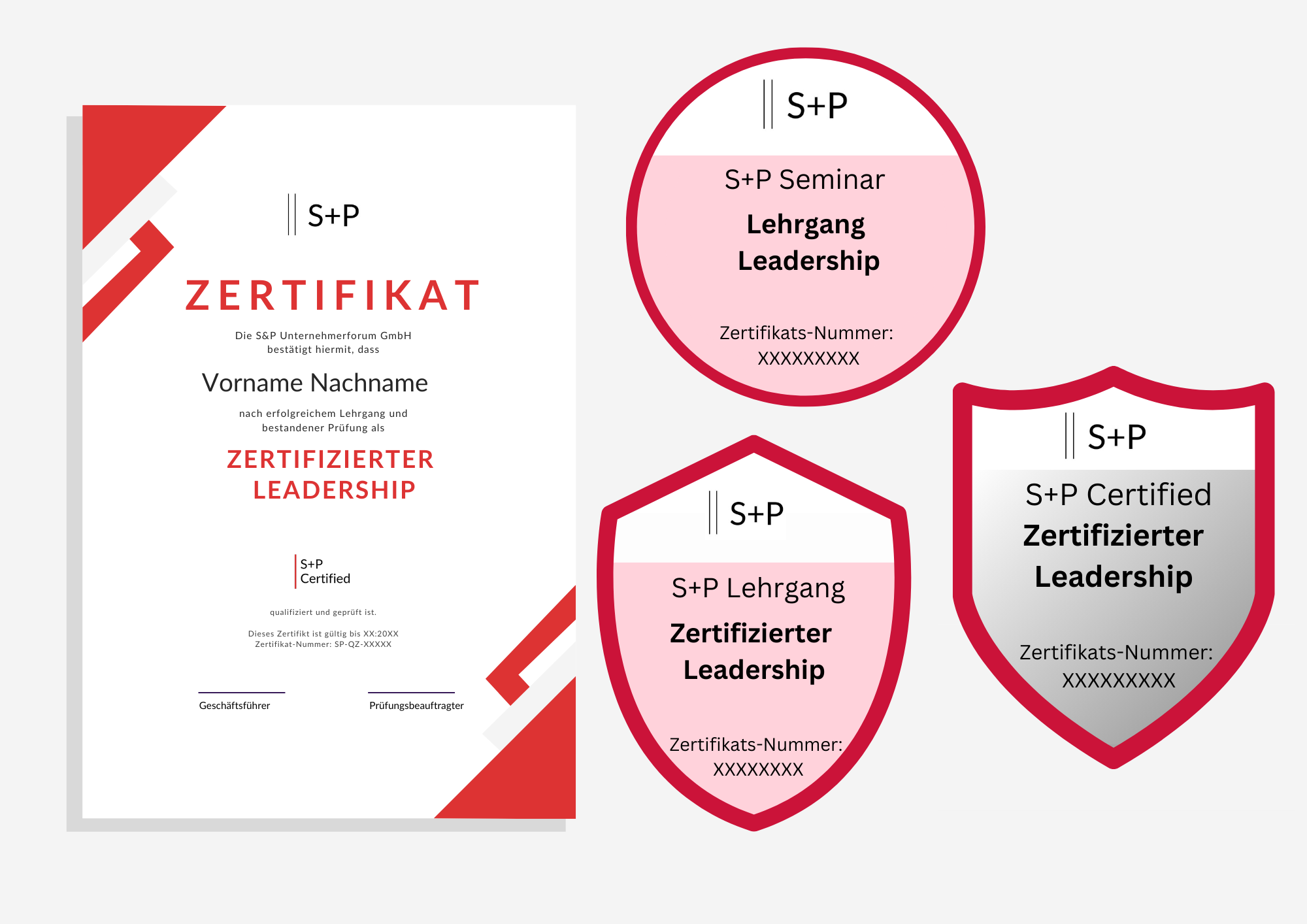 digitales S+P Badge & Zertifikat Leadership