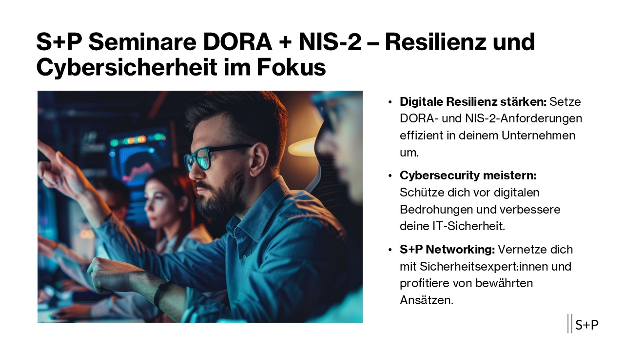 S+P Seminare DORA + NIS-2 
